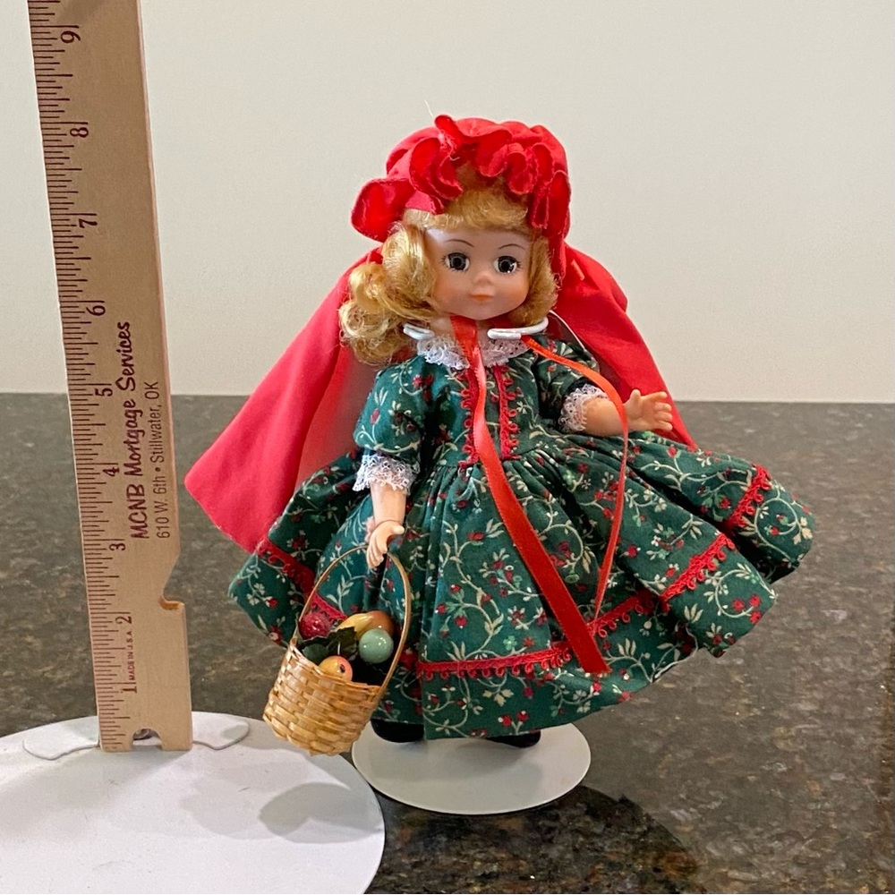 Vintage Red Riding Hood, Madame Alexander collectors doll, 8” classic doll